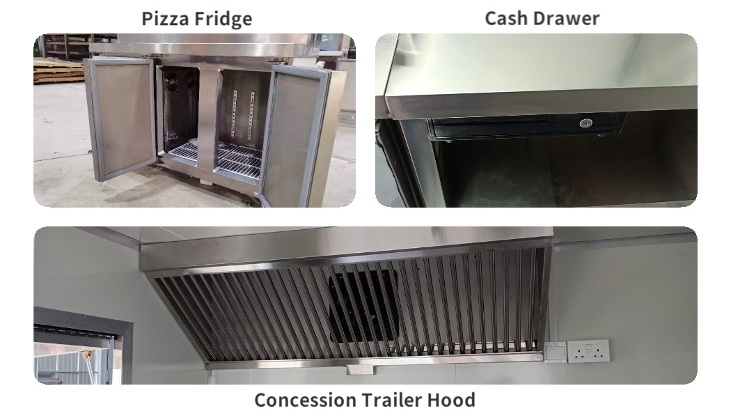 equipment for the mobile pizza trailer